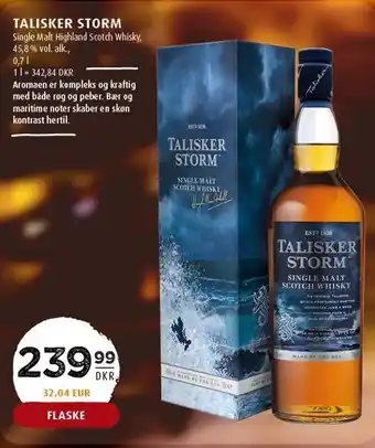 Scandinavian Park Talisker storm whisky tilbud