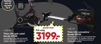 Bilka Titan Life spin cykel Nordic S1100 tilbud