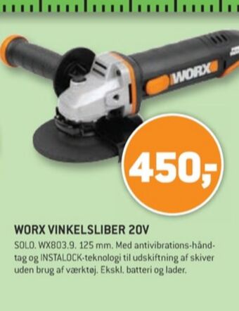 XL-BYG Worx professional vinkelsliber tilbud