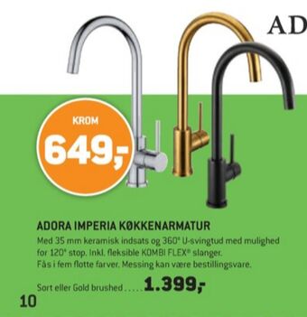 XL-BYG Adora køkkenarmatur tilbud