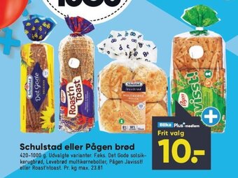 Bilka Schulstad eller Pågen brød tilbud