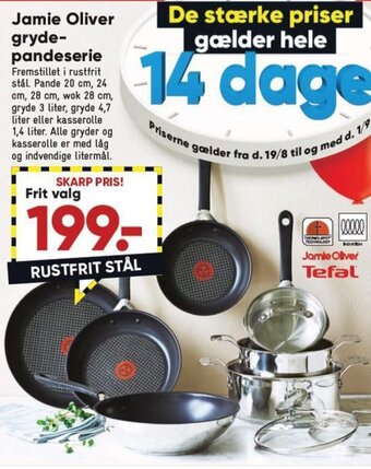 Bilka Jamie Oliver gryde-pandeserie tilbud