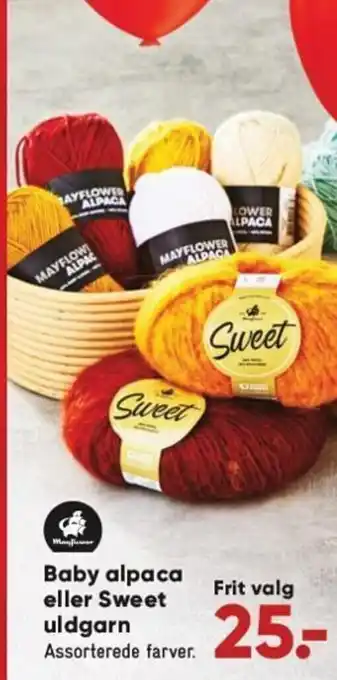 Bilka Baby Alpaca eller Sweet uldgarn tilbud