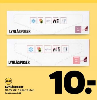 Netto Lynlåsposer tilbud