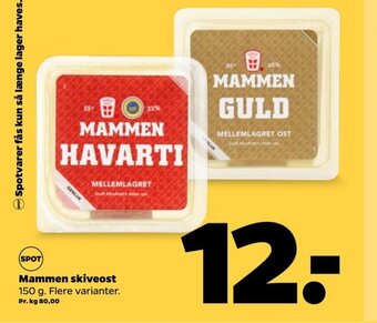 Netto Mammen Skiveost tilbud