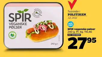 Netto Spir Vegasnke Pølser tilbud