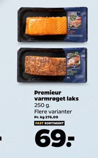 Netto Premieur Varmrøget Laks tilbud