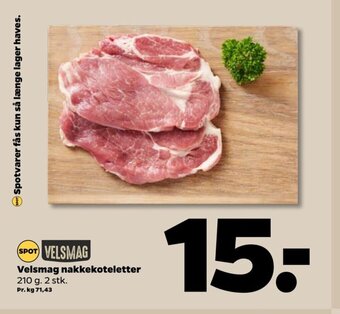 Netto Velsmag Nakkekoteletter tilbud