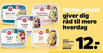 Netto K-Salat Pålægssalater tilbud