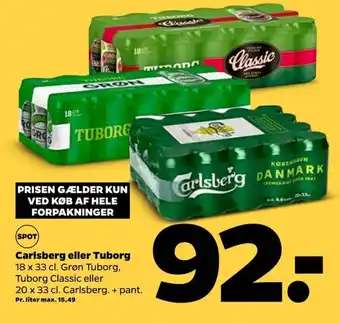 Netto Carlsberg Eller Tuborg tilbud