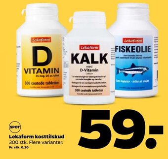 Netto Lekaform Kosttilskud tilbud