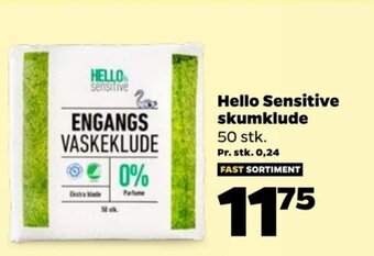 Netto Hello Sensitive Skumklude tilbud