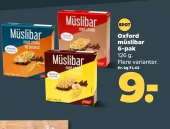 Oxford Müslibar 6-Pak