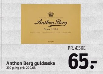 SPAR Anthon Berg Guldæske tilbud