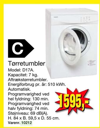 Harald Nyborg Tørretumbler tilbud
