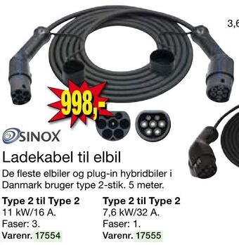 Harald Nyborg Ladekabel til elbil tilbud