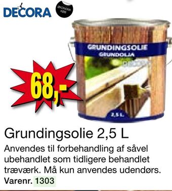 Grundingsolie 2,5 l