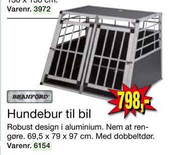 Harald Nyborg Hundebur til bil tilbud