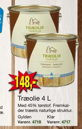 Harald Nyborg Træolie 4 l tilbud