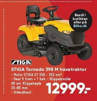 Bilka Stiga Tornado 398 M havetraktor tilbud