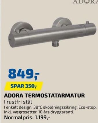 Davidsen Adora termostatarmatur tilbud
