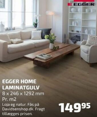 Davidsen Egger laminatgulv tilbud