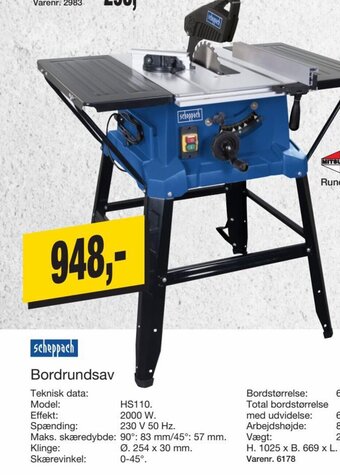Harald Nyborg Bordrundsav tilbud