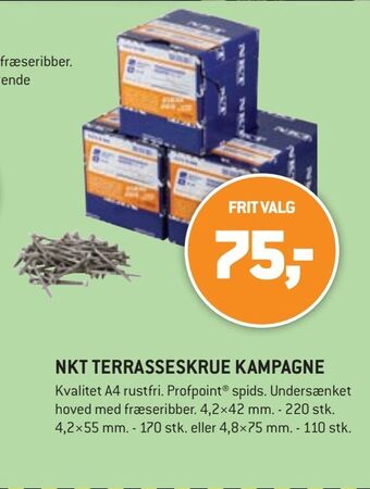 XL-BYG Nkt terrasseskrue kampagne tilbud