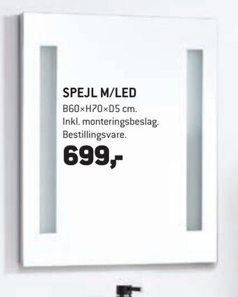 XL-BYG Spejl m/led tilbud