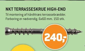 XL-BYG Nkt terrasseskrue high-end tilbud