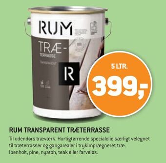 XL-BYG Rum transparent træterrasse tilbud