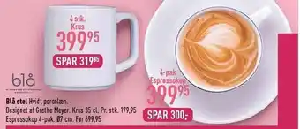 Imerco 4 stk. krus el. espressokop tilbud