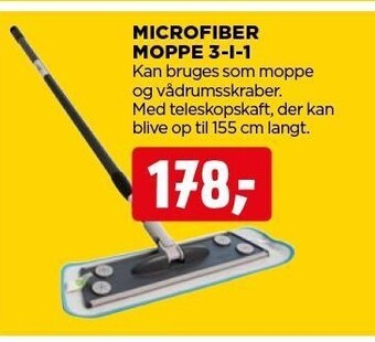Microfiber moppe 3-i-1