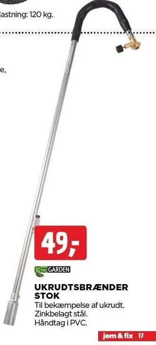 jem & fix Ukrudtsbrænder stok tilbud