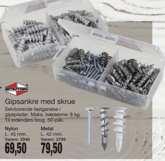 Harald Nyborg Gipsankre med Skrue tilbud