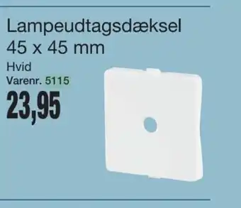 Lampeudtagsdæksel 45x45 mm