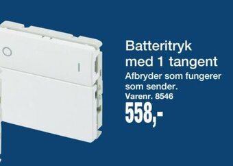 Harald Nyborg Batteritryk med 1 tangent tilbud