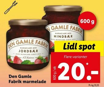 Let-Køb Den Gamle Fabrik marmelade tilbud