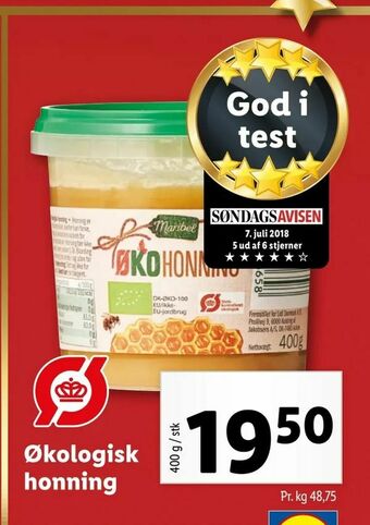 Let-Køb Økologisk honning tilbud