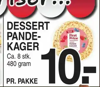 Dessert pande- kager