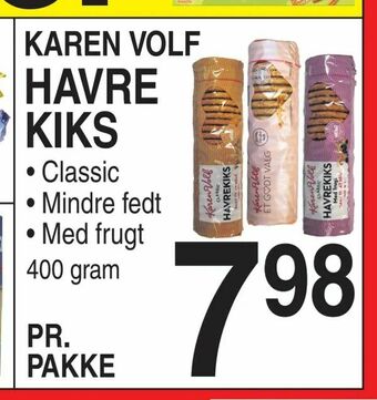 ABC Lavpris Karen volf havre kiks tilbud