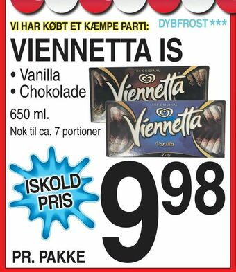 ABC Lavpris Viennetta is tilbud