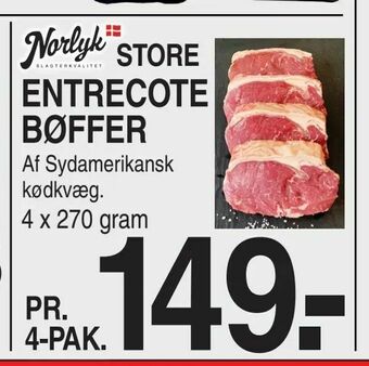 Entrecote bøffer