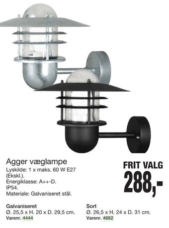 Harald Nyborg Agger Væglampe tilbud