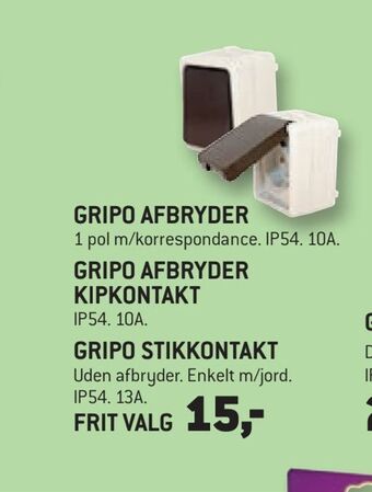 XL-BYG Gripo stikkontakt tilbud