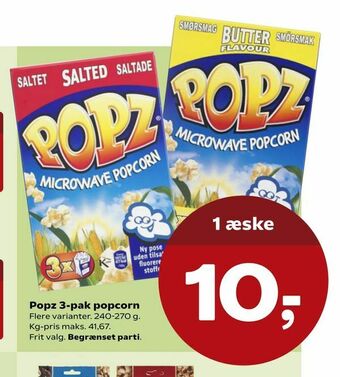 Popz 3-pak popcorn