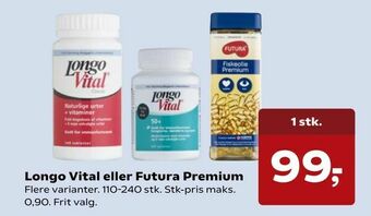 Kvickly Longo Vital eller Futura Premium tilbud