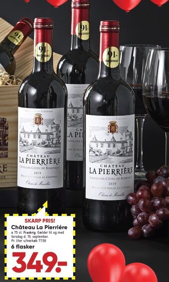 Bilka Château La Pierriére tilbud