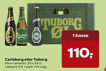 Kvickly Carlsberg eller Tuborg tilbud
