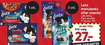 Bilka Latz menuboks eller snacks tilbud
